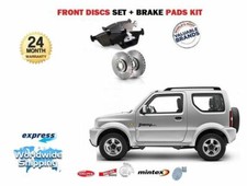 FOR SUZUKI JIMNY 1.3i JLX 1998  2005  NEW FRONT BRAKE DISCS SET + DISC PADS SET