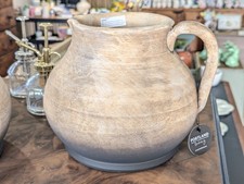 Large clay vase pot dark - pot,
