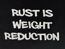 Rust Weight Decal T Shirt Rat