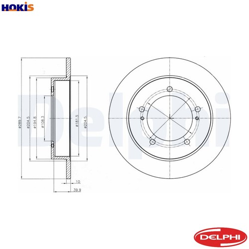 Brake disc bg4289 for - brake,