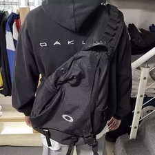 Large Capacity Black Sling Backpack, Stylish Crossbody Single Shoulder Bag New