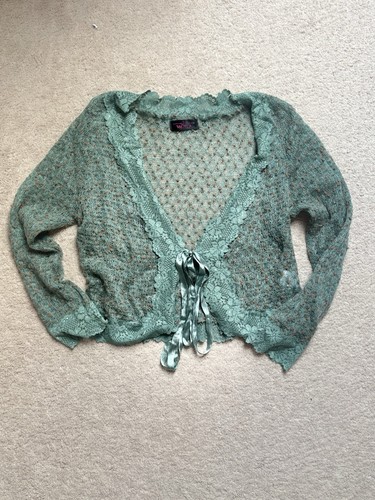 Y2k fairycore aquamarine lace - y2k,