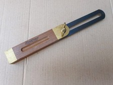 Vintage Sanderson Brass Rosewood Sliding Bevel Gauge Woodworking Tool Carpentry 