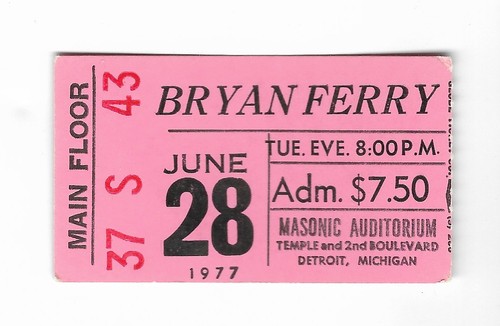 Bryan ferry 77 - bryan, detroit