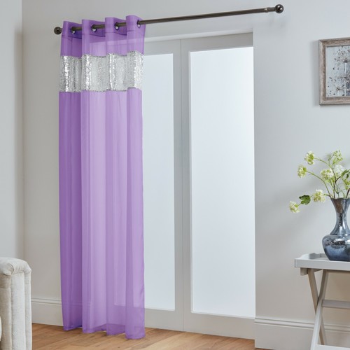 Sparkle voile eyelet curtain - sparkle,