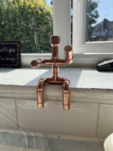 Handmade copper pipe man - handmade,