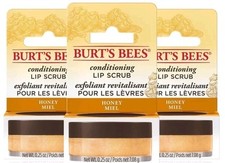 3 X Burt's Bees Lip Scrub