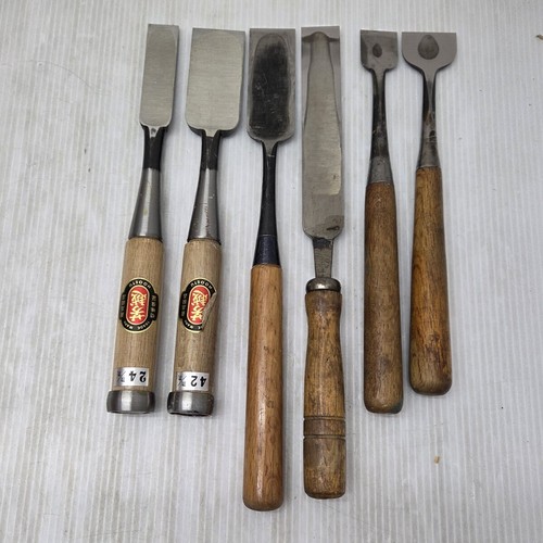 Used japanese chisels 6pc - used,
