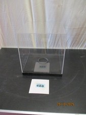 Clear Acrylic Football Display Case Box Unit Perspex Sports Memorabilia. used