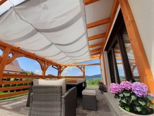 WATERPROOF RETRACTABLE PERGOLA