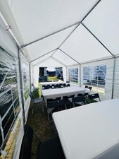 White marquee hire 6m x 3m new