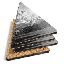 4x Triangle Coasters - BW -