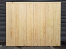 Wooden Flat Top Garage Doors -