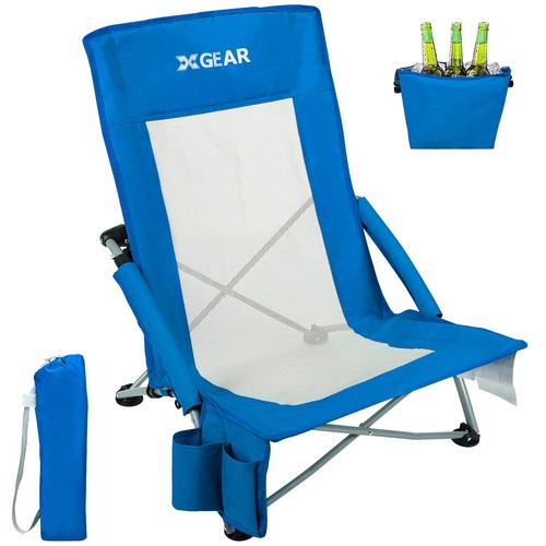 Xgear beach chair - beach, sand-blue