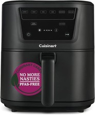 Cuisinart XL 7.6L Single Air Fryer, Compact Max 7-in-1 - PFAS Free - Black 