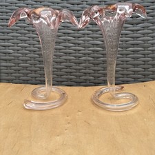 Flower Vase Pair GLASS HAND