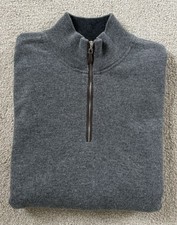 Men's N Peal Cashmere 1/4 Zip
