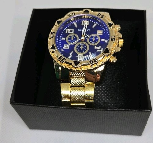 Mens stainless steel gold - steel,