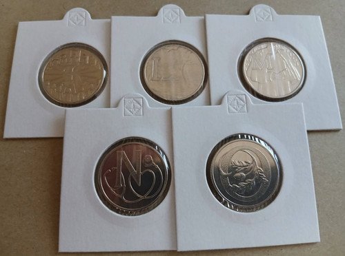 2018 alphabet 10p coins - alphabet,