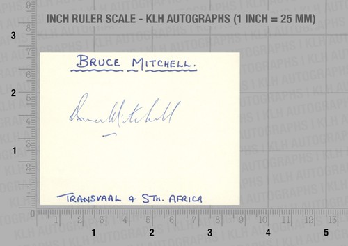 Bruce mitchell hand signed - mitchell,