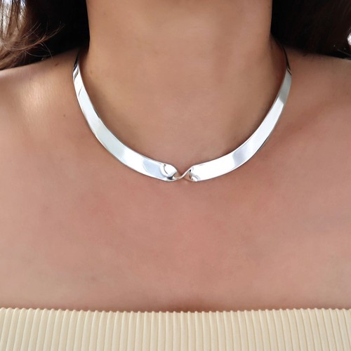 925 sterling silver - silver, choker