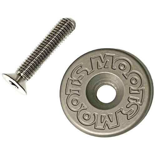 Moots logo titanium top - titanium,
