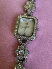 Vintage Kirk Folly Ab Silver Tone Cocktail Watch Working Condition