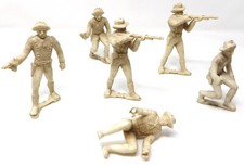 Vintage MARX 80mm 7th Cavalry. RARE figures x 6. Toy Soldiers. VGC