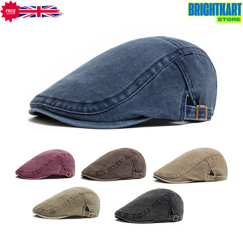 Men flat cap washed - cap,