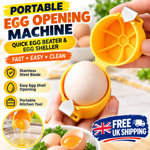 Portable egg opener - portable,