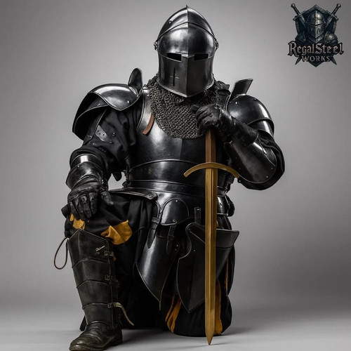 Dark barbuta knight - armor, full
