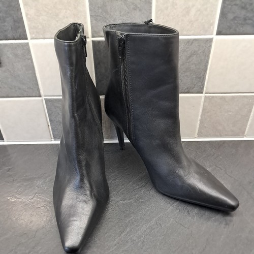 Ladies black leather ankle - ladies,