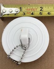 1 Large White sink plug