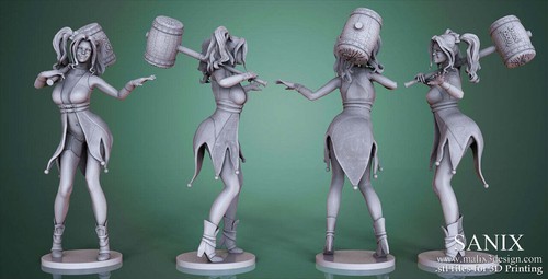 Harley quinn model - model, statue