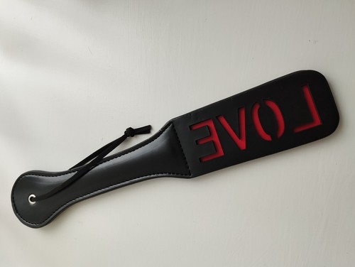 Spanking love paddle leather - paddle,
