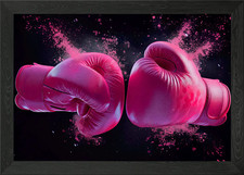 boxing gloves Framed Wall Art