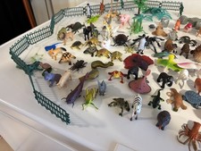Toy Plastic Animals Large Mixed Bundle 168 Pieces  Mixed Condition
