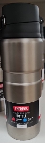 Thermos bottle flask silver - flask,