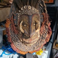 Early Papau New Guinea Mask On