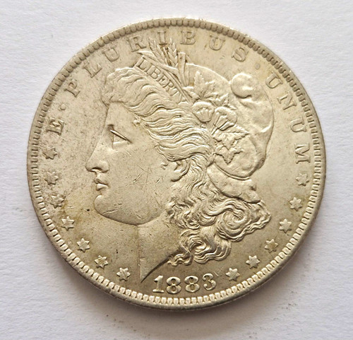1883 morgan silver dollar - o,