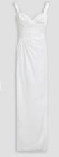 Marchesa Note Draped Satin