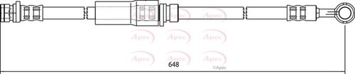 Brake hose tube - tube, rear