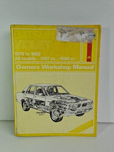 Datsun violet owner workshop - violet, owner's