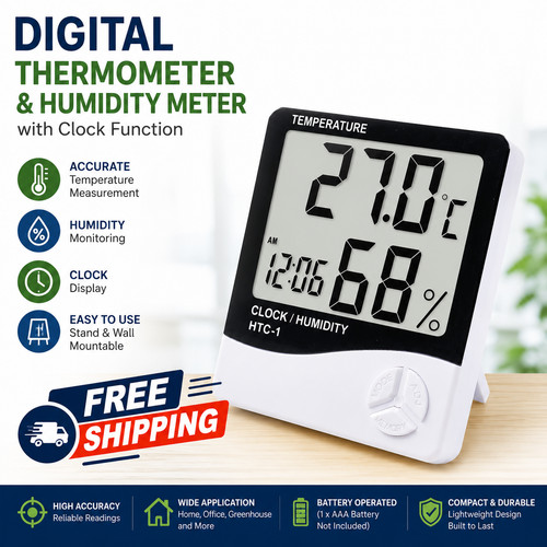 Digital lcd thermometer - digital,