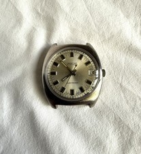 Montine Gent's Silver Tone ETA-ESA 9157 Quartz Date Watch Head-Spares/Repair