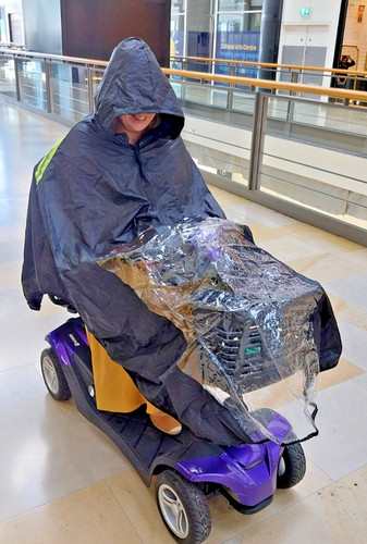Mobility scooter rain cape - scooter,