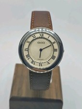 Vintage 90's Gucci 'Disco Volante' Mid-size Quartz Watch, Steel Ref: 545M