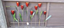 Very Large Tulip Metal Wall Art New With Few Scratches