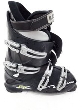 Lange F7 Ski Boots Black Size 26.5 Mondo with 4 Buckles with Carry Bag