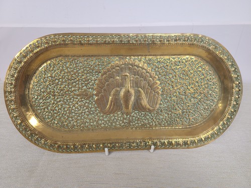Vintage solid hammered - vintage, brass